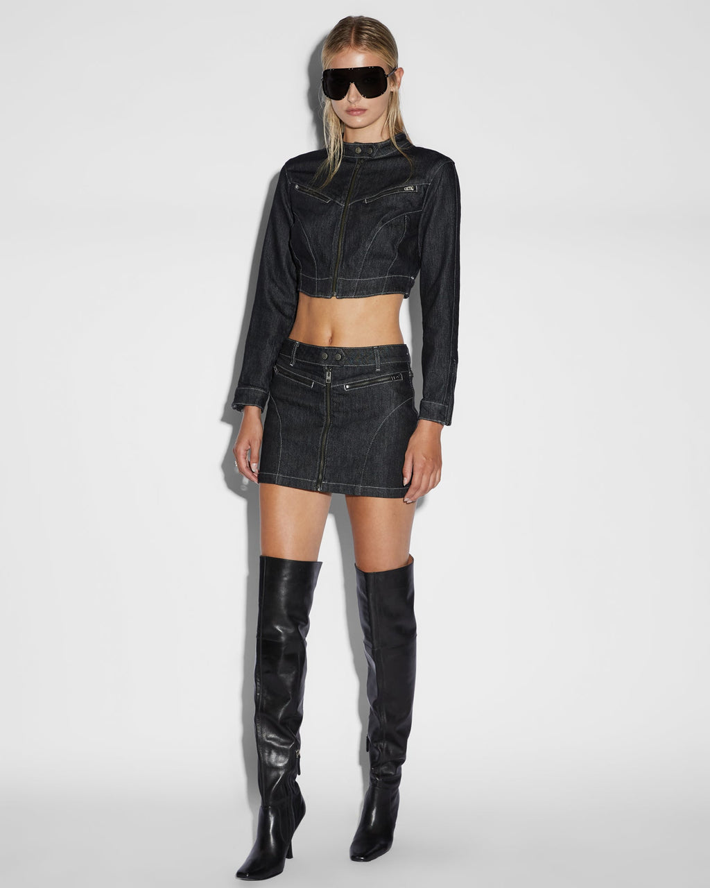 Womens Paradigm Skirt Midnight Slim Skirts - Black