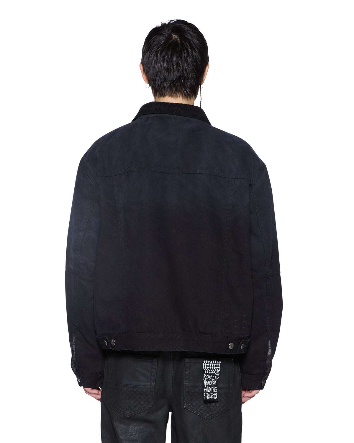 Mens Plated Greenwich Jacket Black Relaxed Jackets - Black