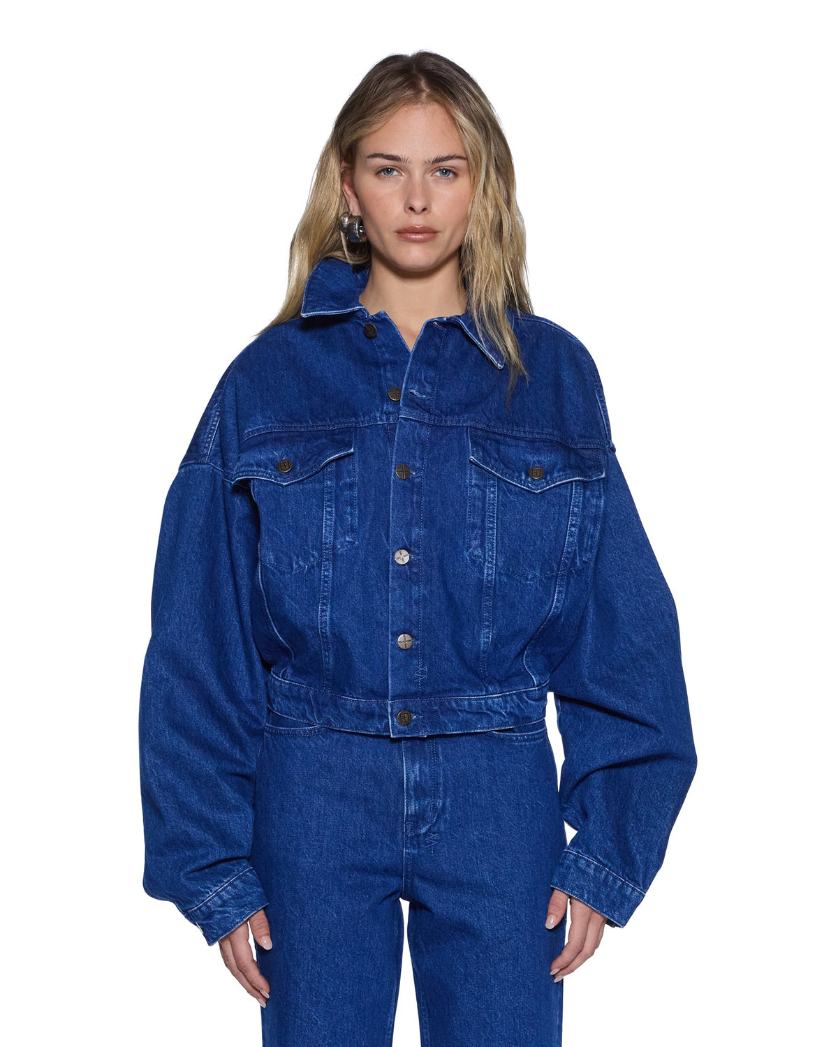Womens Relax Trucker Jacket Marine Relaxed Jackets - Denim