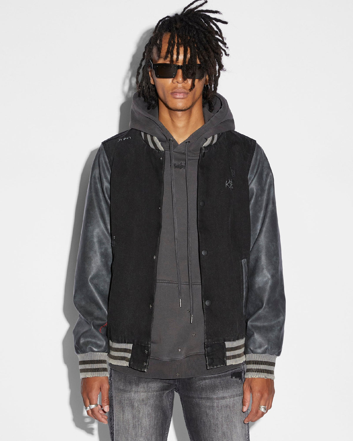 Mens Skribed King Jacket Black Regular Jackets - Black