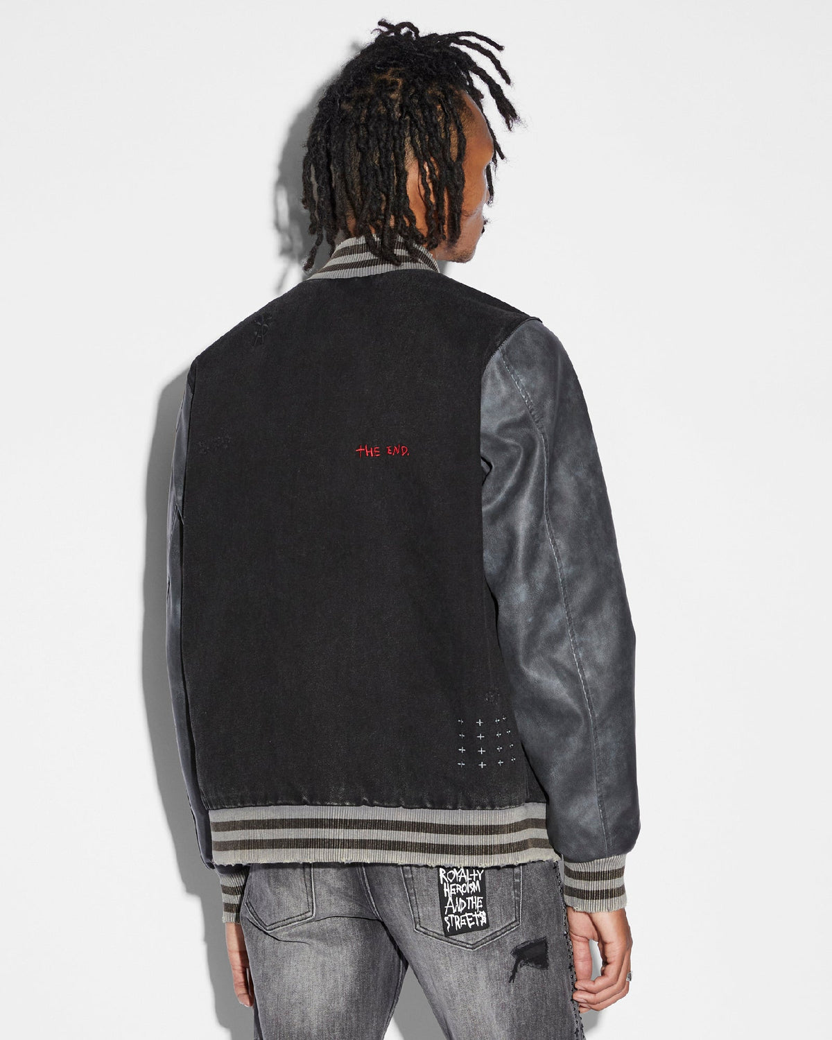 Mens Skribed King Jacket Black Regular Jackets - Black
