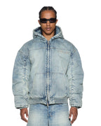 Mens Slouchy Bomber Jacket Astral Sott Relaxed Jackets - Denim