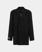 Womens Ultimate Blazer Black Oversized Jackets - Black