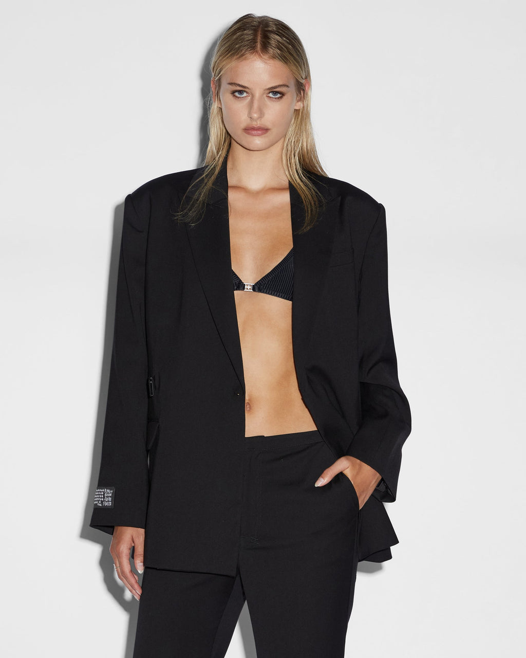 Womens Ultimate Blazer Black Oversized Jackets - Black