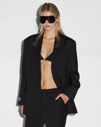 Womens Ultimate Blazer Black Oversized Jackets - Black