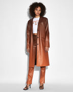 Womens Zephyr Duster Sunset Relaxed Jackets - Orange