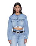 TORN OFF CROP TRUCKER VAPOUR