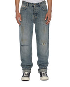 Mens Hazlow Selvedge Melbourne Blue Straight Denim Jeans - Denim