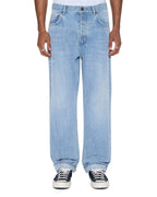 Mens Anti K Selvedge Sydney Blue Relaxed Denim Jeans - Denim
