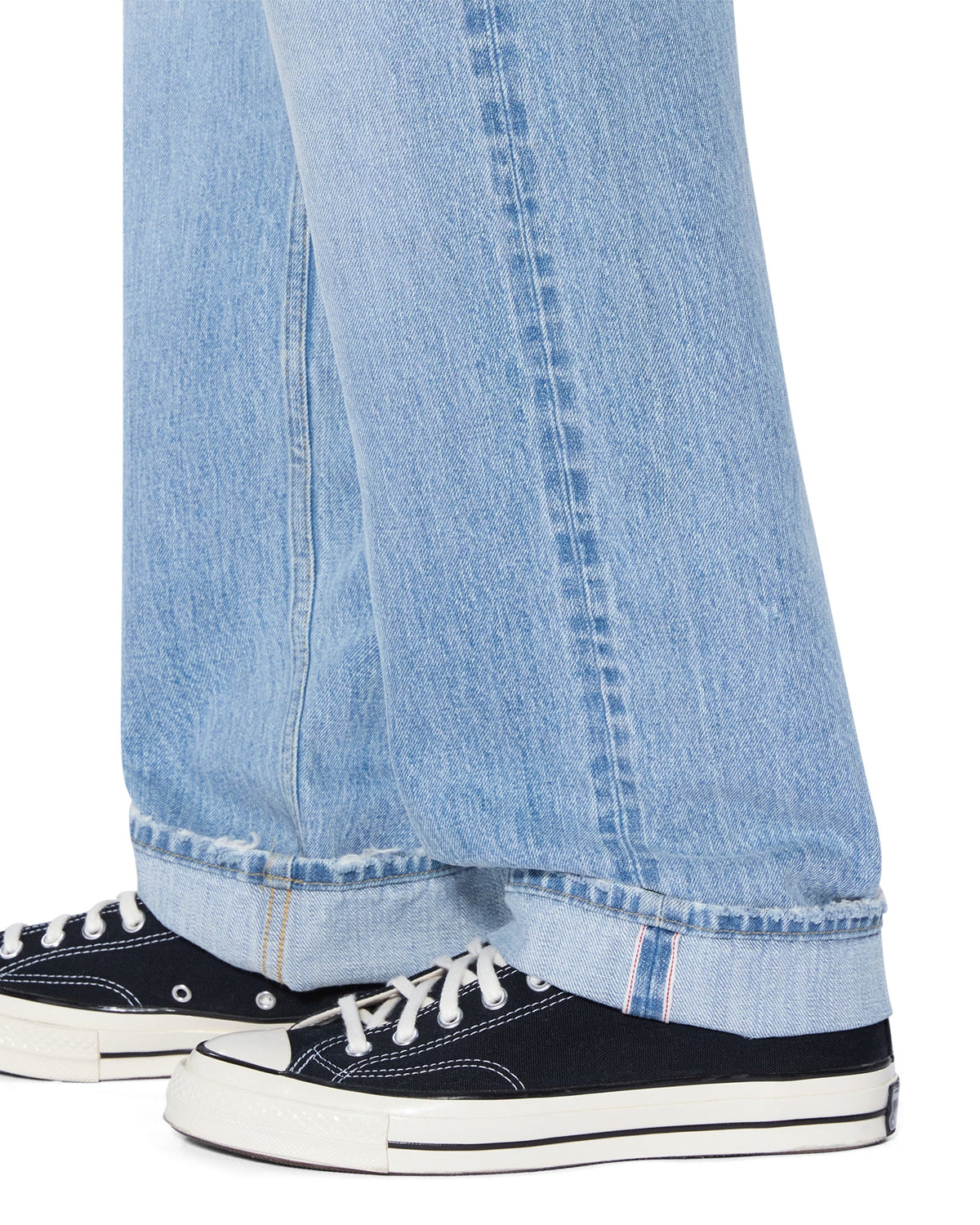 Mens Anti K Selvedge Sydney Blue Relaxed Denim Jeans - Denim