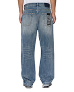 Mens Anti K Selvedge Blue Moon Relaxed Denim Jeans - Denim