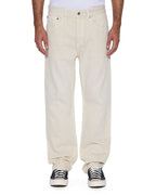Mens Anti K Ivory Relaxed Denim Jeans - Beige