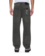 Mens Anti K Mekanik Grey Relaxed Denim Jeans - Grey