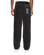 Mens Anti K Noir Relaxed Denim Jeans - Black
