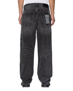 Mens Anti K Selvedge Replika Black Relaxed Denim Jeans - Black