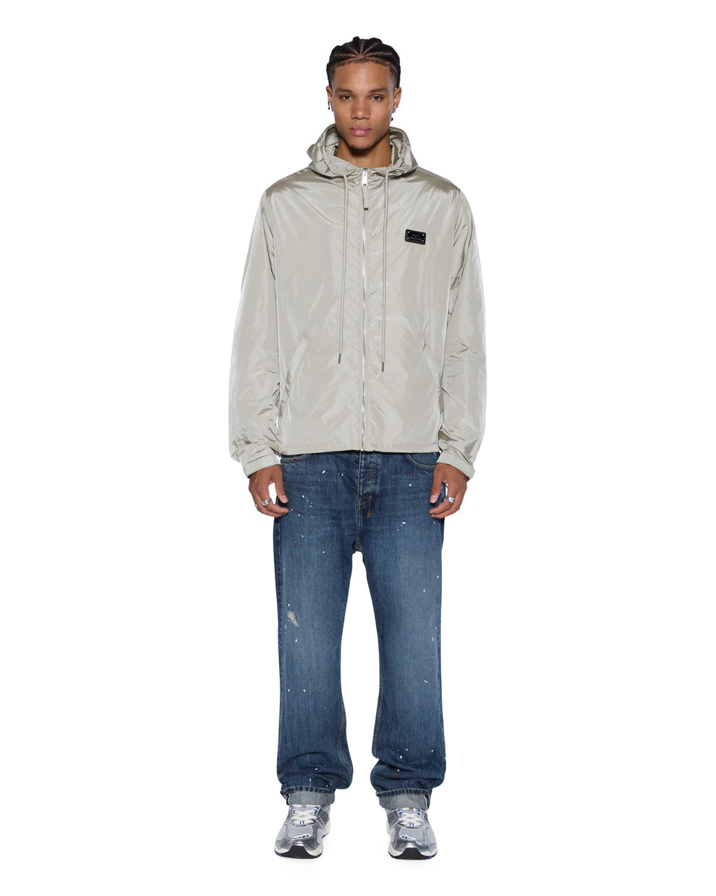 Mens Anti K Selvedge Artist Blue Relaxed Denim Jeans - Denim