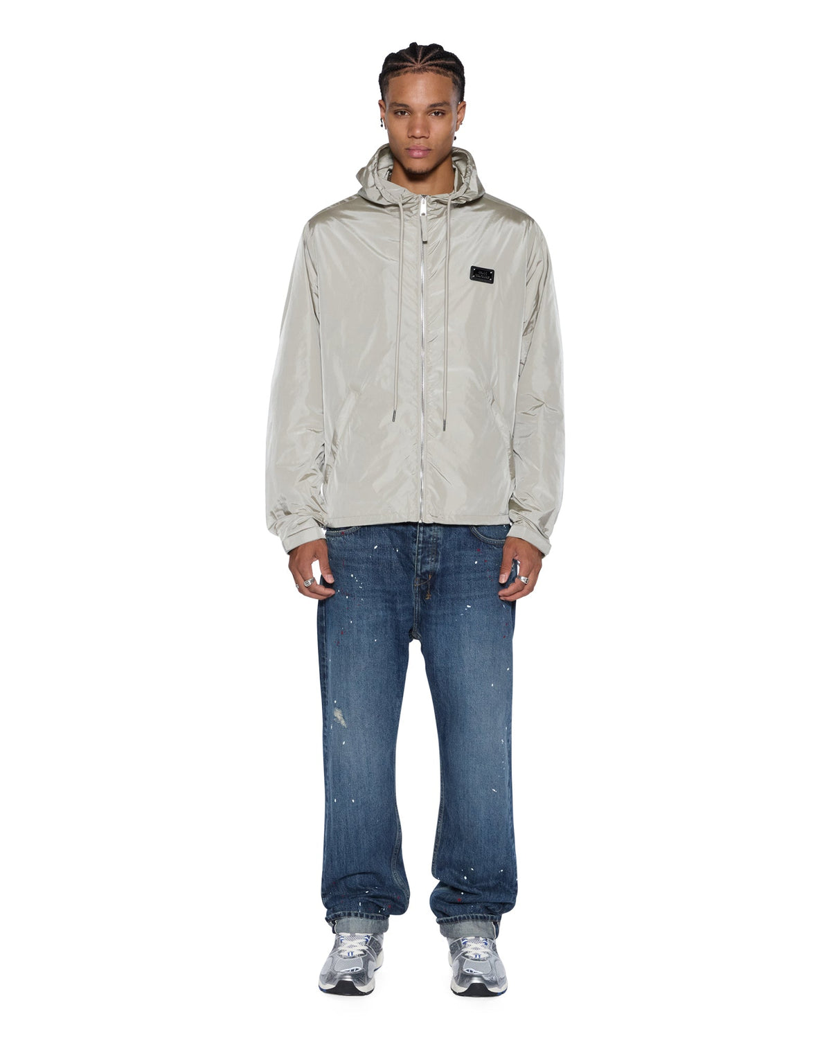 Mens Anti K Selvedge Artist Blue Relaxed Denim Jeans - Denim