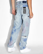 Mens Anti K Streets Kolor Relaxed Denim Jeans - Denim
