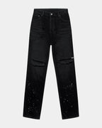 Mens Anti K Artist Black Relaxed Denim Jeans - Black