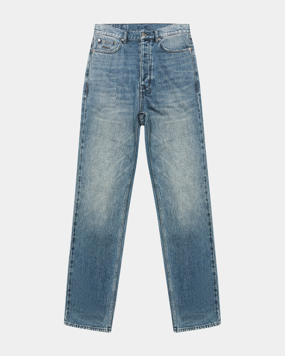 Mens Anti K Kult Relaxed Denim Jeans - Denim