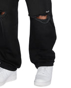 Mens Anti K Artist Black Relaxed Denim Jeans - Black