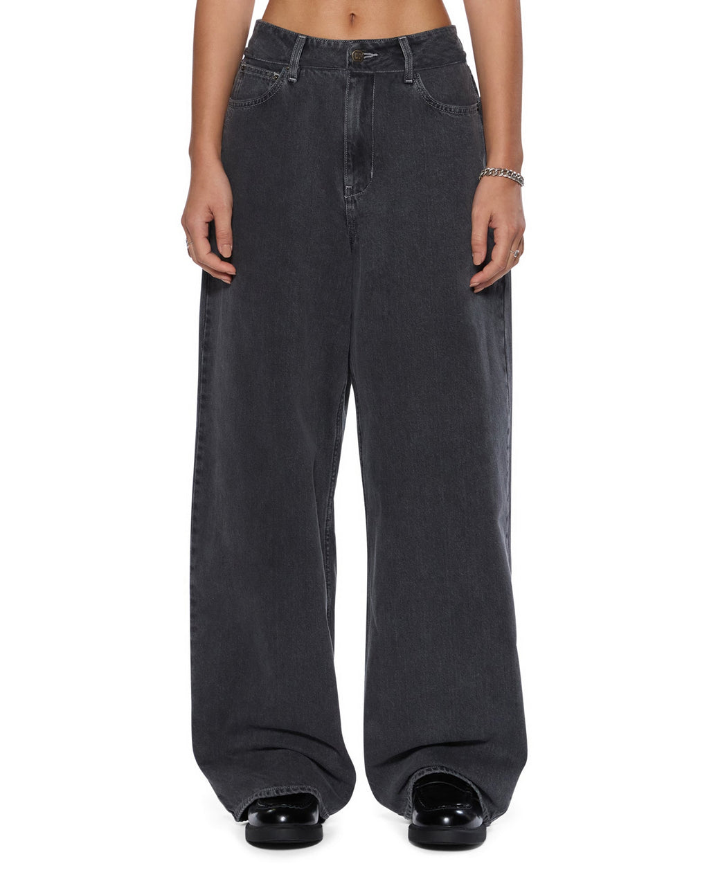 Womens Baggy Jean Shade Baggy Denim Jeans - Grey