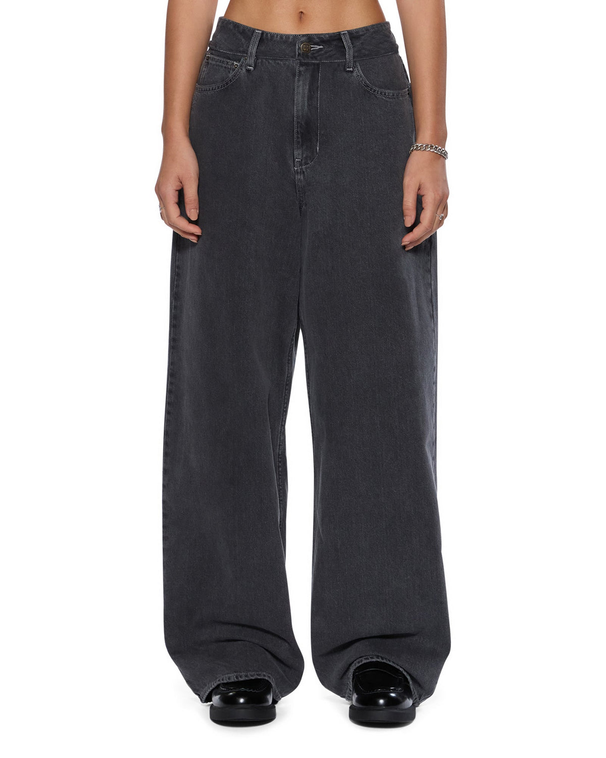 Womens Baggy Jean Shade Baggy Denim Jeans - Grey