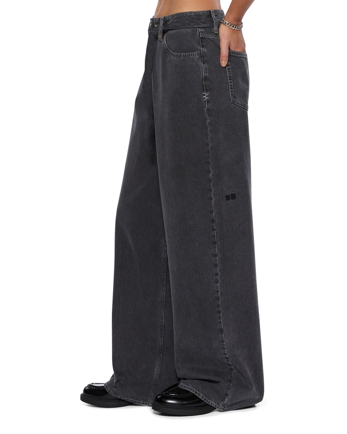 Womens Baggy Jean Shade Baggy Denim Jeans - Grey