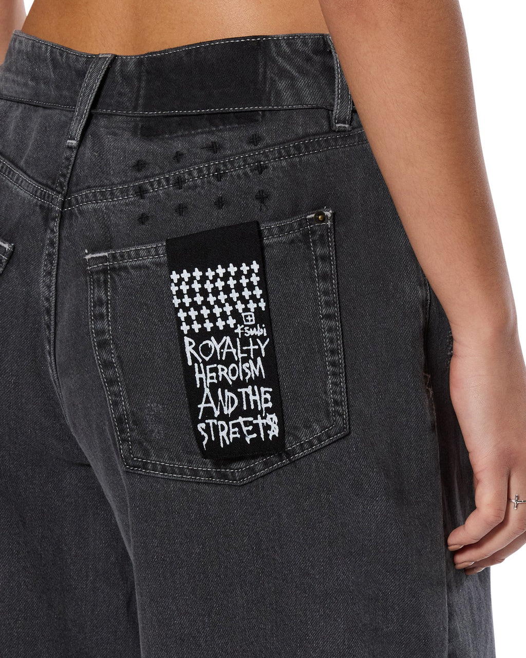Womens Baggy Jean Shade Baggy Denim Jeans - Grey
