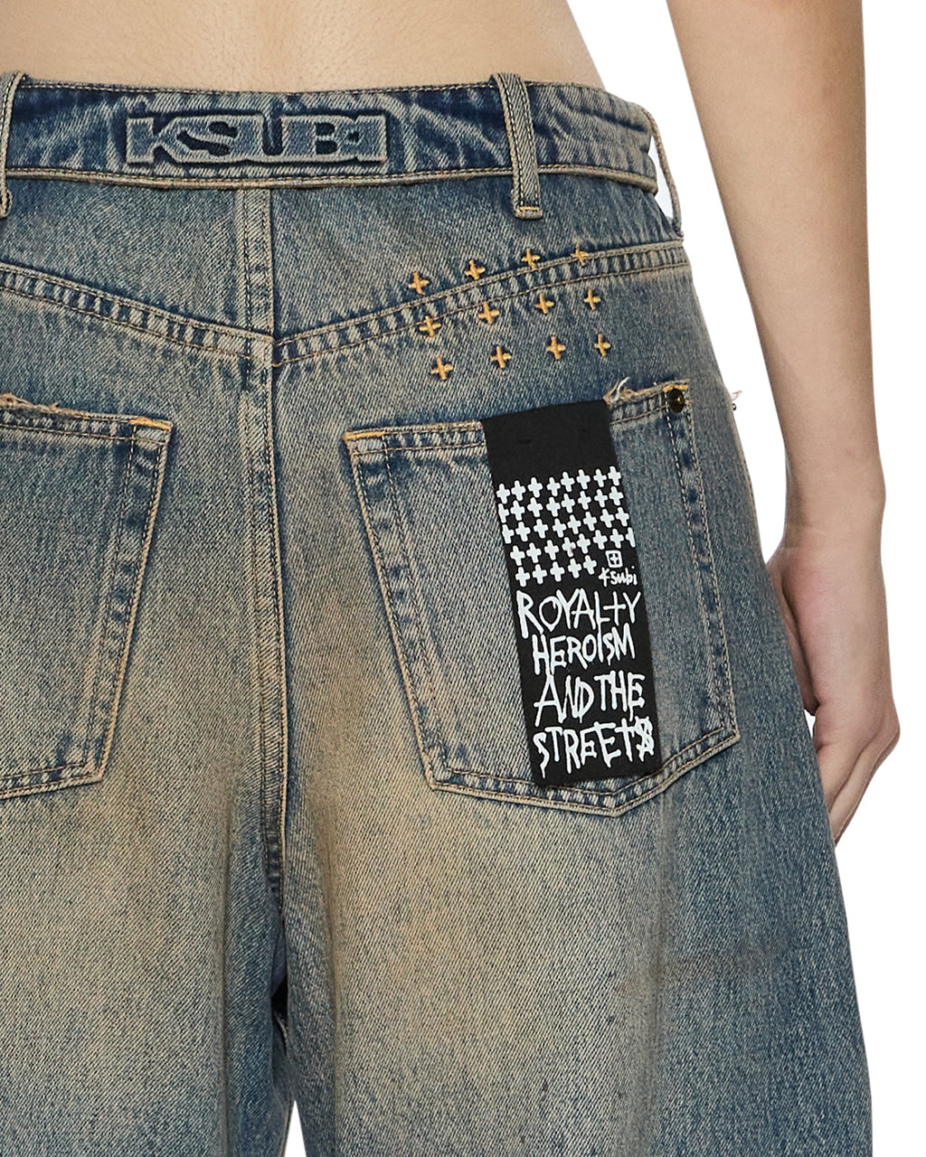 Womens Barrel Jean Dune Barrel Leg Denim Jeans - Denim