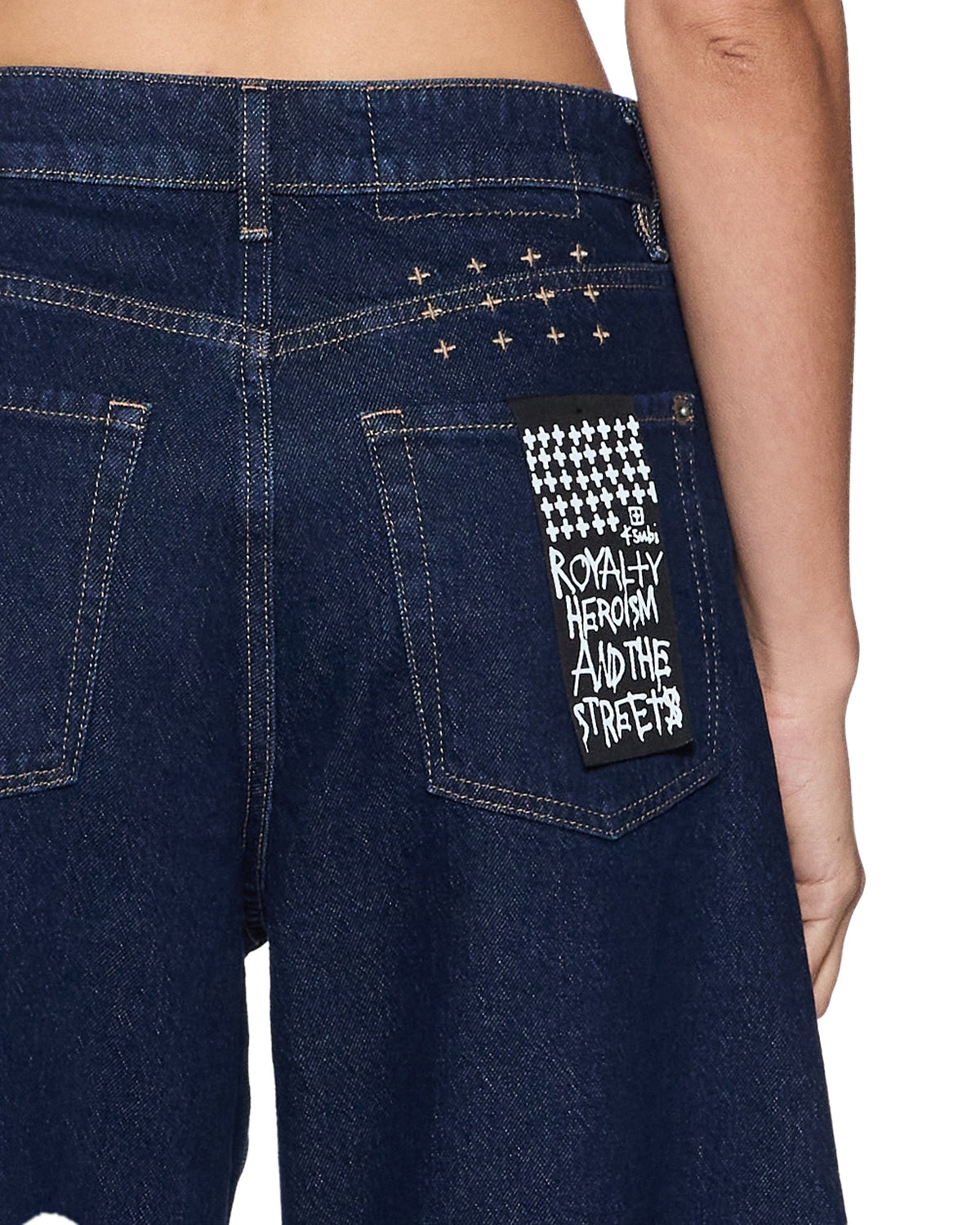 Womens Barrel Jean Original Rinse Barrel Leg Denim Jeans - Denim
