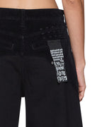Womens Barrel Jean Saloon Black Barrel Leg Denim Jeans - Black