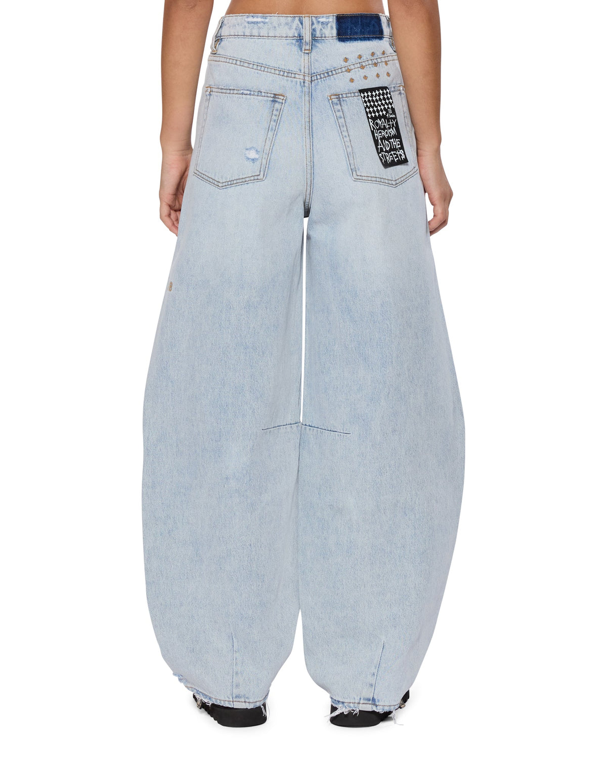 Womens Barrel Jean Statik Barrel Leg Denim Jeans - Denim