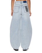 Womens Barrel Jean Statik Barrel Leg Denim Jeans - Denim
