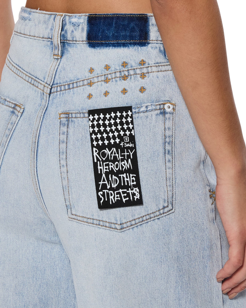 Womens Barrel Jean Statik Barrel Leg Denim Jeans - Denim