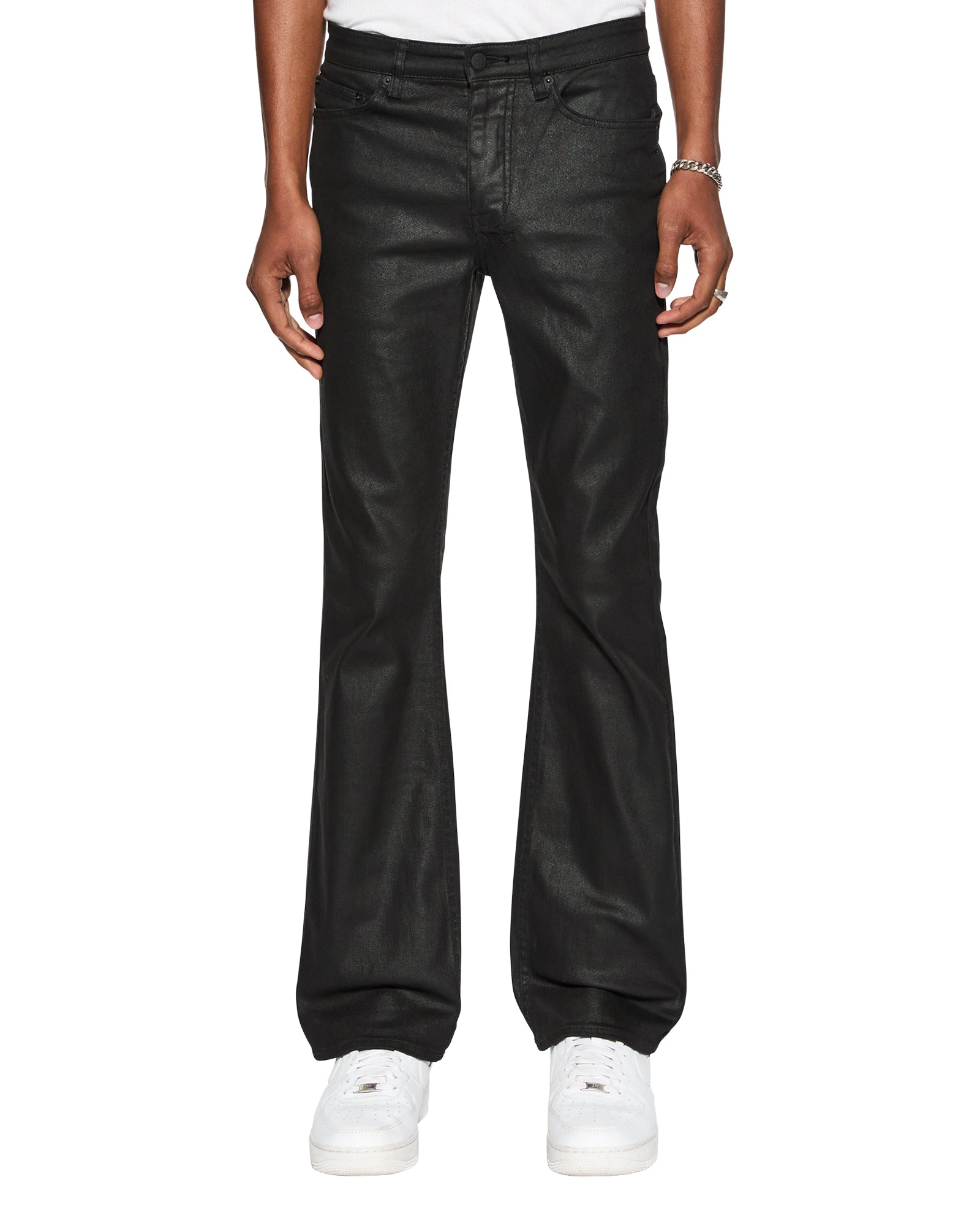 パンツ 00s iroquois waxed black denim Y2K swag Mens Bronko Black Wax Bootcut Denim Jeans | Ksubi ++