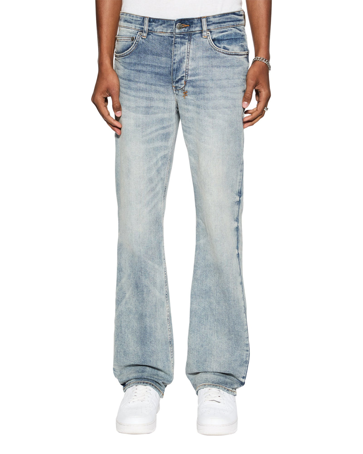Mens Bronko Pure Dynamite Bootcut Denim Jeans - Denim