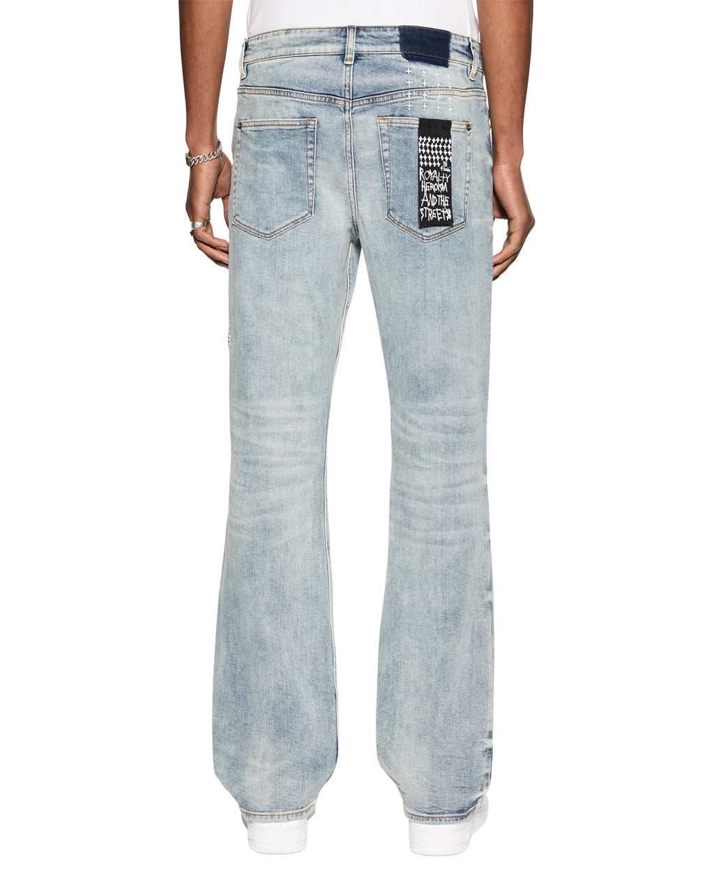 Mens Bronko Pure Dynamite Bootcut Denim Jeans - Denim