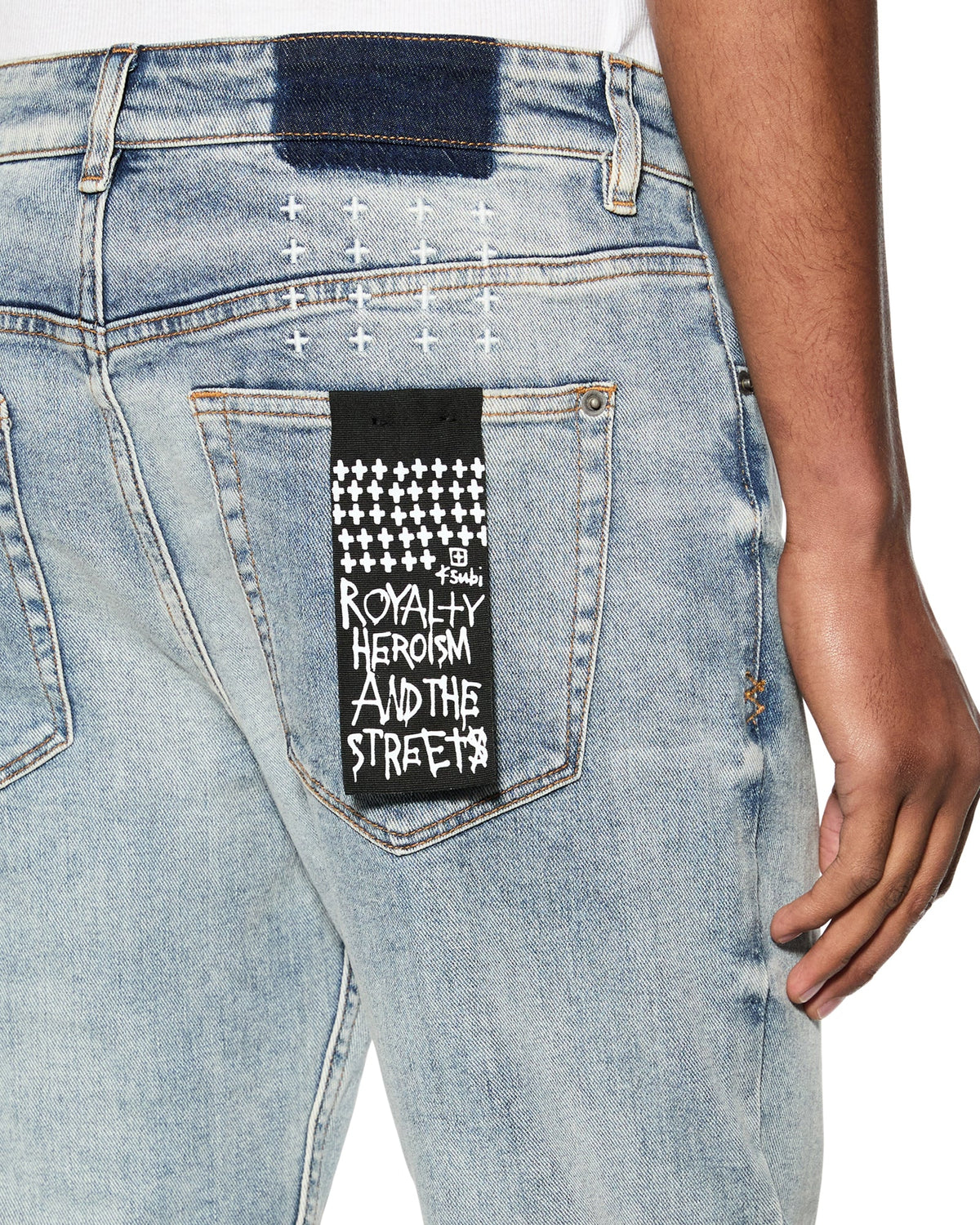 Mens Bronko Pure Dynamite Bootcut Denim Jeans - Denim