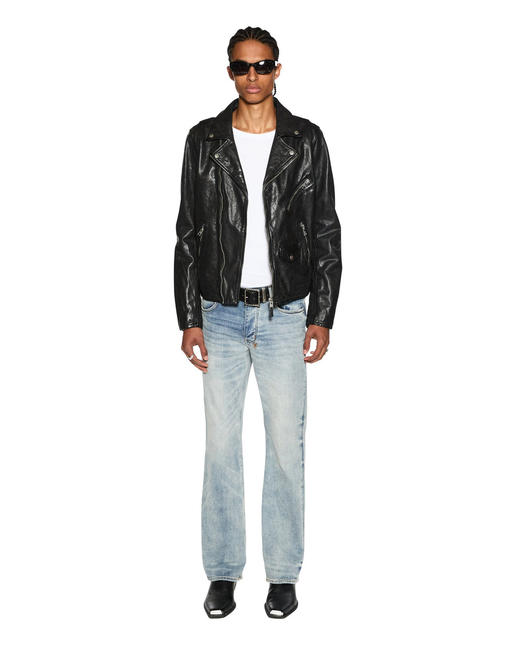 Mens Bronko Pure Dynamite Bootcut Denim Jeans - Denim