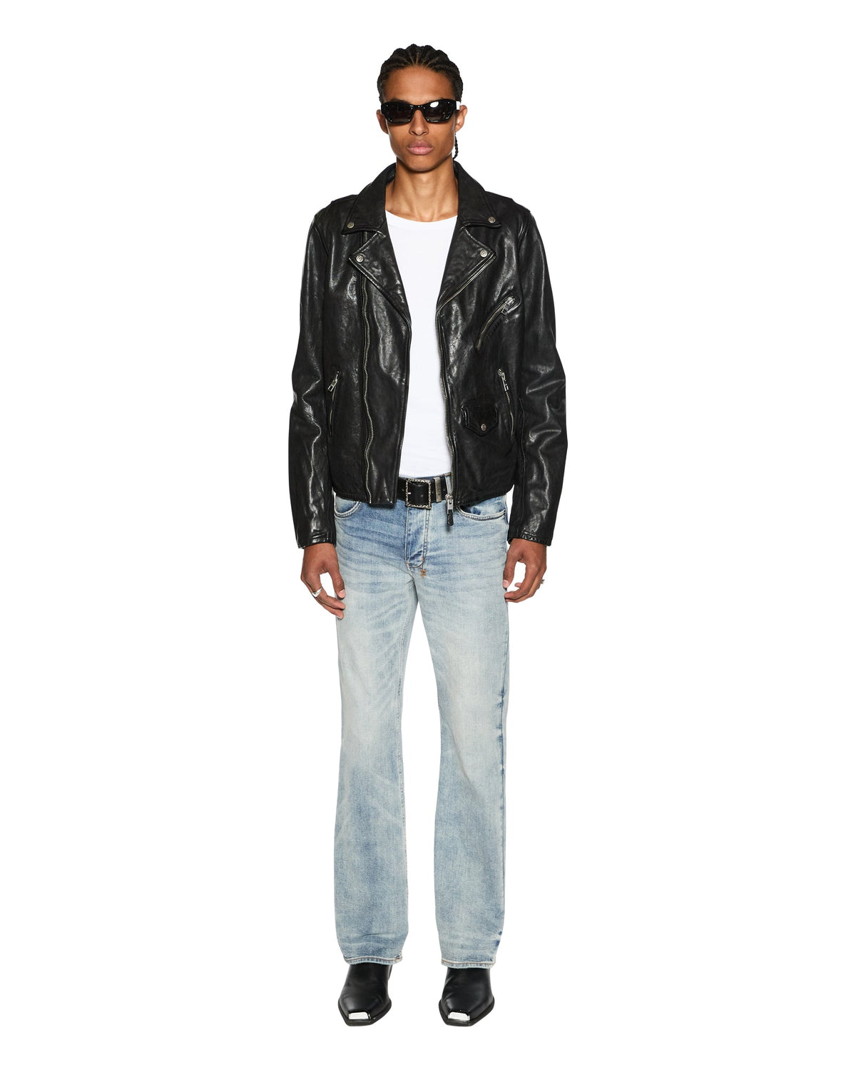 Mens Bronko Pure Dynamite Bootcut Denim Jeans - Denim