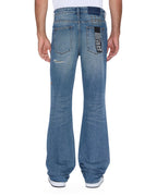 Mens Bronko Roadhouse Repair Bootcut Denim Jeans - Denim