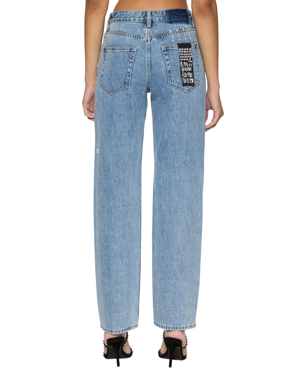 Womens Brooklyn Authentik Straight Denim Jeans - Denim