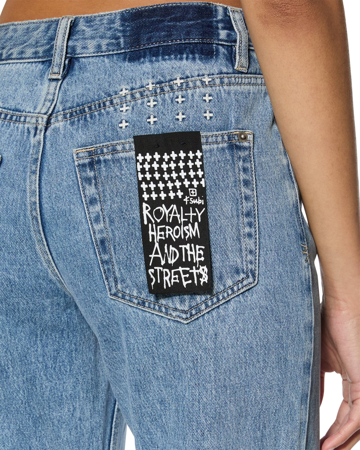 Womens Brooklyn Authentik Straight Denim Jeans - Denim
