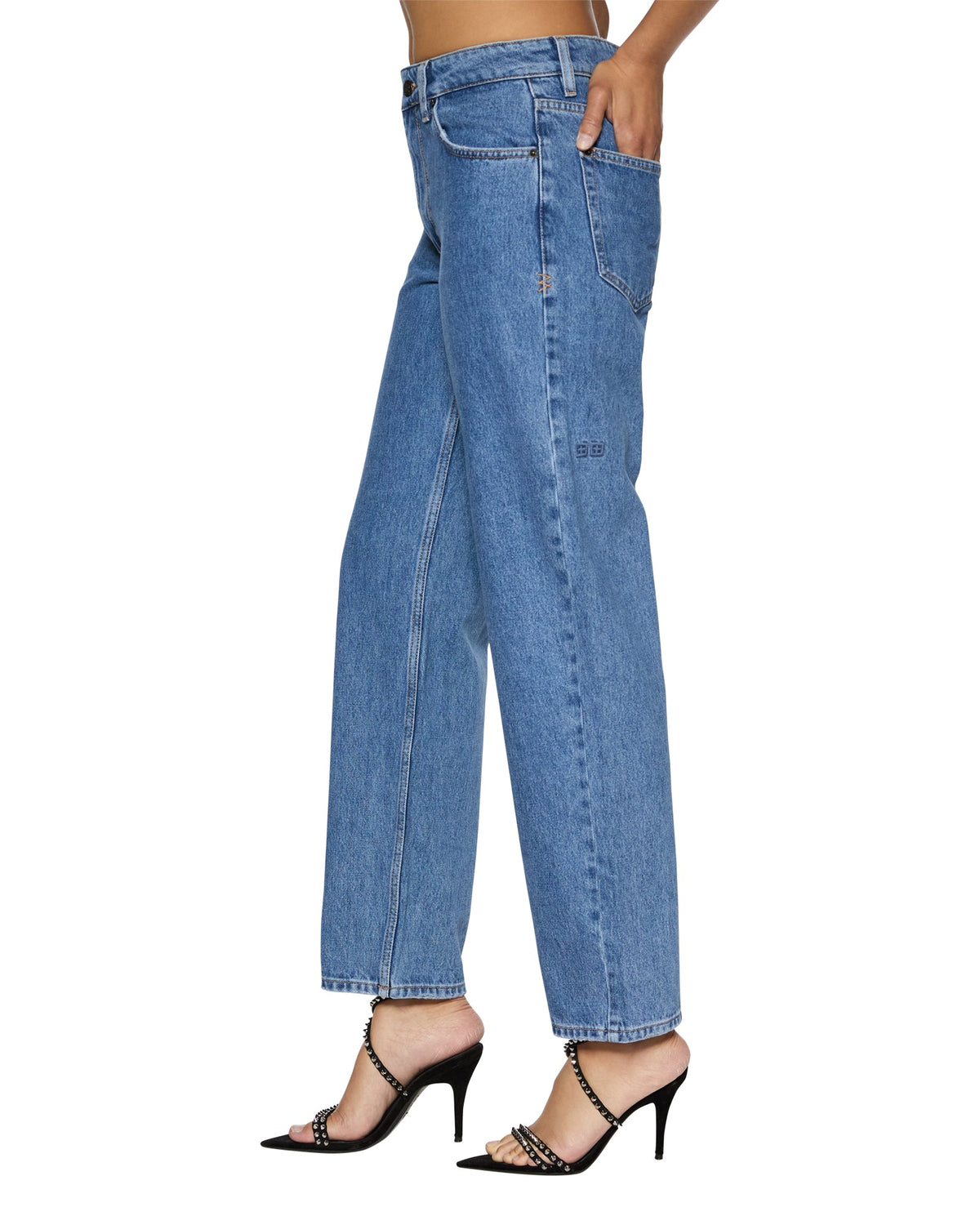 Womens Brooklyn Heritage Straight Denim Jeans - Denim