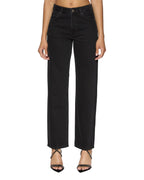 Womens Brooklyn Jean Stealth Straight Denim Jeans - Black