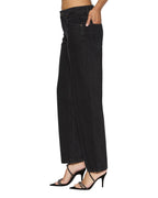 Womens Brooklyn Jean Stealth Straight Denim Jeans - Black