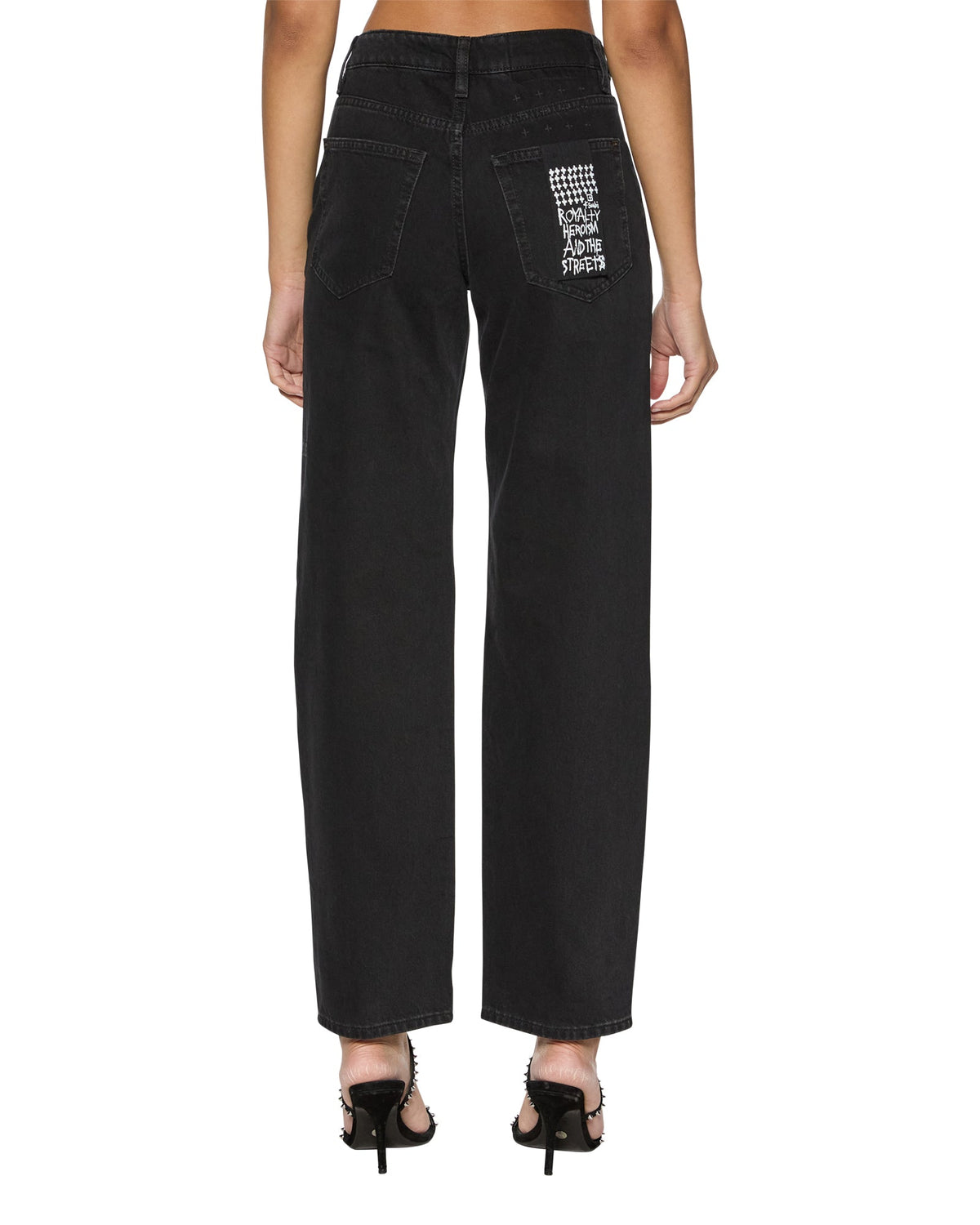 Womens Brooklyn Jean Stealth Straight Denim Jeans - Black