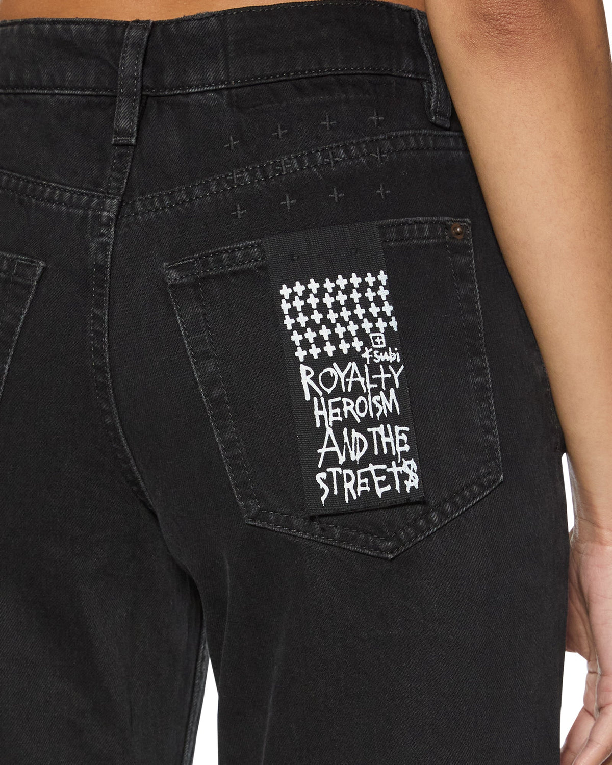 Womens Brooklyn Jean Stealth Straight Denim Jeans - Black