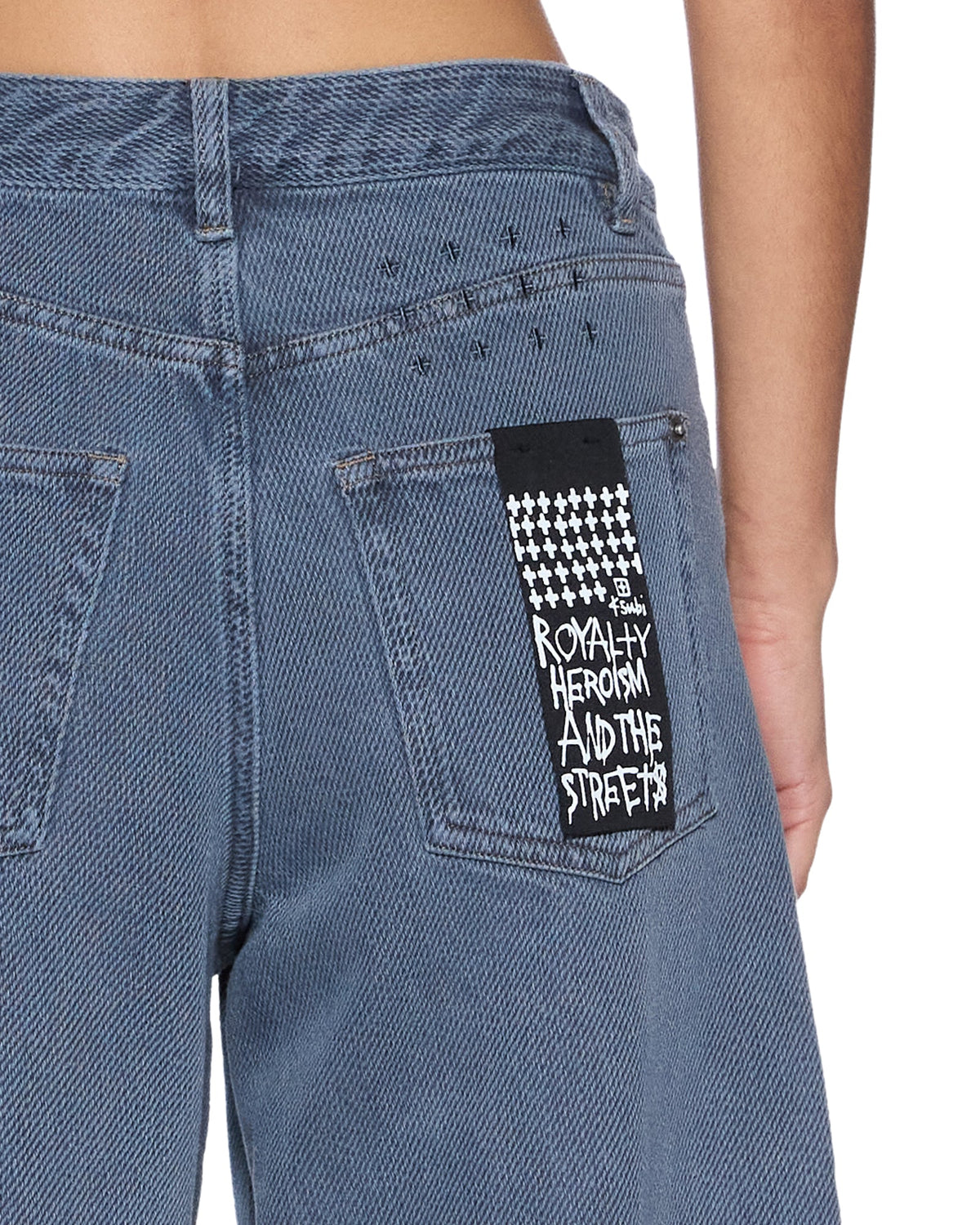 Womens Barrel Jean Carpenter Mirage Barrel Leg Denim Jeans - Blue